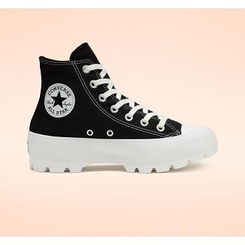 Scarpe Converse Chuck Taylor All Star Lugged Hi - Sneakers Donna Nere / Bianche, Italia IT 335F